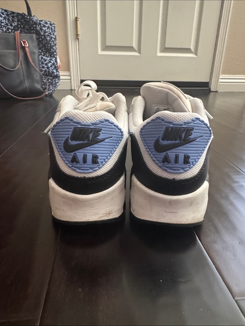 Nike Women’s Air Max Sneakers in White, Light Blue and Black - Picture 4 of 6